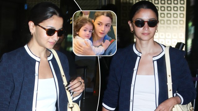 Raha Ki Mummy! Alia Bhatt Gets Clicked At The Mumbai Airport In Her Bliss-Blue Avatar!