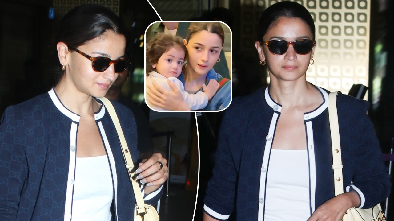Raha Ki Mummy! Alia Bhatt Gets Clicked At The Mumbai Airport In Her Bliss-Blue Avatar!