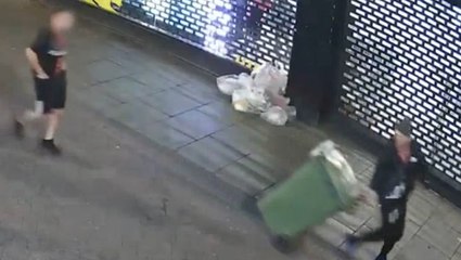 Brazen thief uses wheelie bins to carry out £3,000 Footlocker raid
