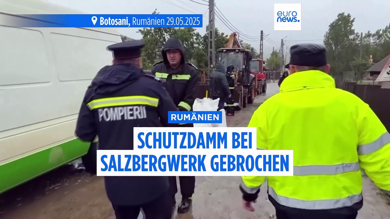 Überschwemmungen in rumänien: salzbergwerk praid gefährdet