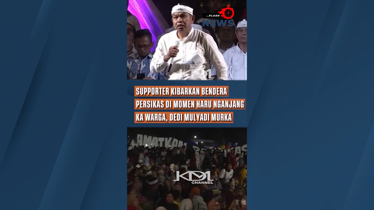 Supporter Kibarkan Bendera Persikas di Momen Haru Nganjang Ka Warga, Dedi Mulyadi Murka