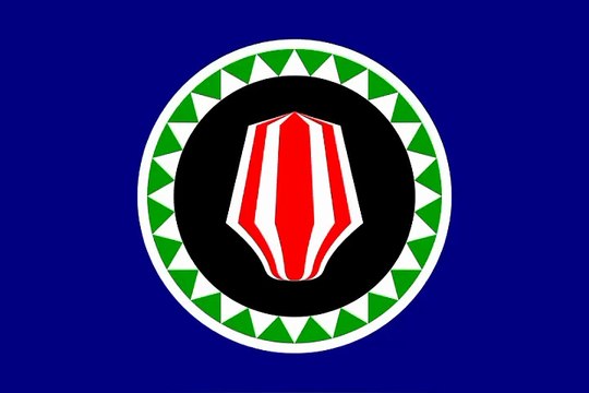 Flag of Autonomous Region of Bougainville. Bendera Daerah Otonom Bougainville. Autonomous Region of Bougainville Flag. Plak bilong Otonomos Region bilong Bogenvil. Drapeau de la région autonome de Bougainville. ブーゲンビル自治州の旗. 布干维尔自治区旗帜. 부건빌 자치 지역의 깃발