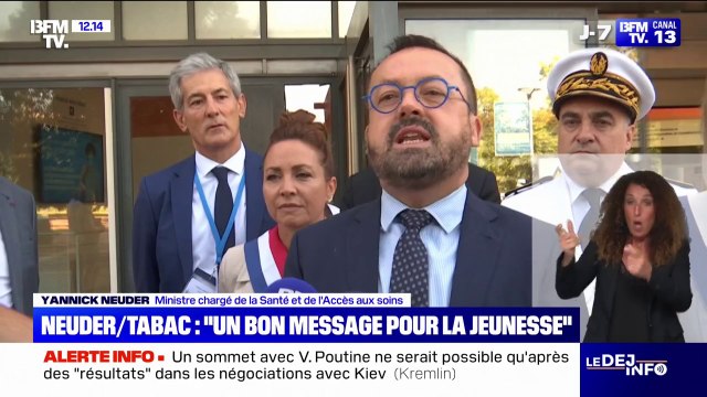 Pour le ministre de la Santé, l'interdiction de la cigarette dans certains lieux est un bon message pour la jeunesse