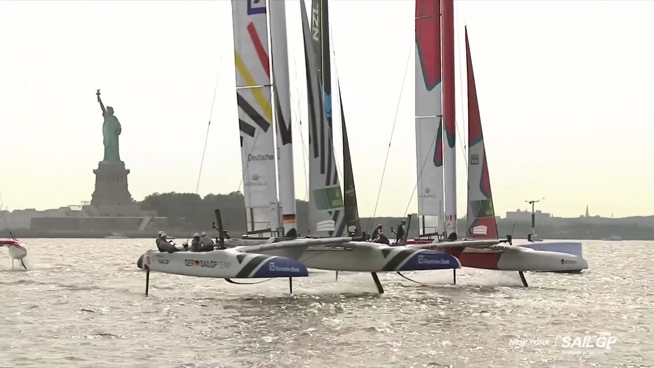 SailGP 2025 / Départs de toutes les courses du Grand Prix de voile de New York Mubadala 2024  SailGP