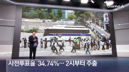 최종 사전투표율 34.74%…2시부터 주춤
