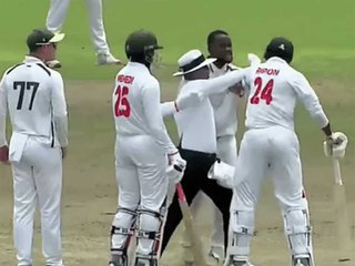 South Africa’s Tshepo Ntuli and Bangladesh’s Ripon Mondal involved in physical altercation