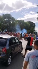 Sem água, sem passagem: Moradores de Atalaia interditam BR-316 em protesto