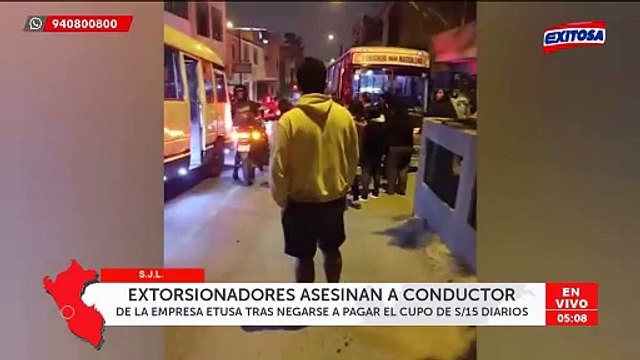 Crimen en SJL: Detienen a menor de 17 años implicado en asesinato de conductor de Etusa
