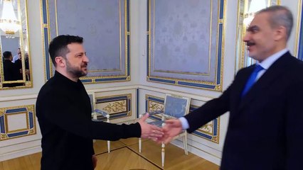 Bakan Fidan, Zelenskiy tarafından kabul edildi