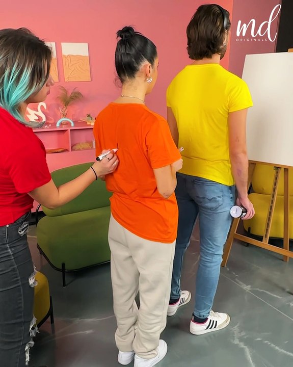 A fun draw on my back challenge!