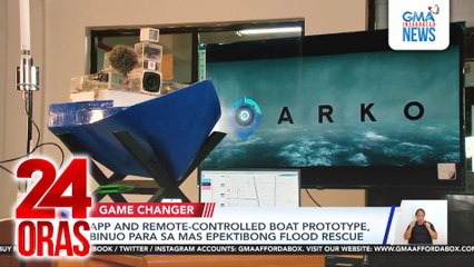 App and remote-controlled boat prototype, binuo para sa mas epektibong flood rescue | 24 Oras