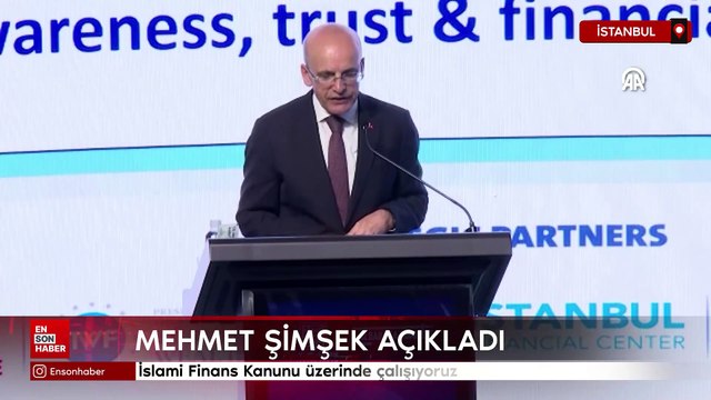 Mehmet Şimşek: İslami Finans Kanunu üzerinde çalışıyoruz