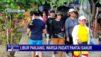 Pantai Bangsal Sanur Ramai Pengunjung saat Libur Panjang, Jadi Favorit Keluarga
