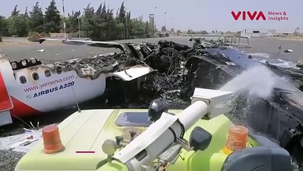 Evakuasi Penumpang Pesawat Yaman Sebelum Dirudal Israel