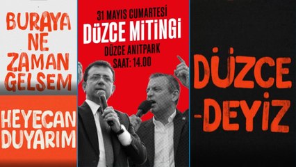 İmamoğlu'ndan Düzce mitingine çağrı: Düzceli hemşehrilerim bu adaletsizliğe büyük bir ses çıkaracaklar