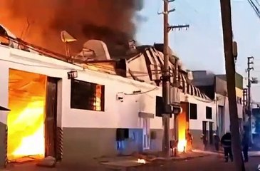 Incendio en una pañalera de Lomas Del Mirador