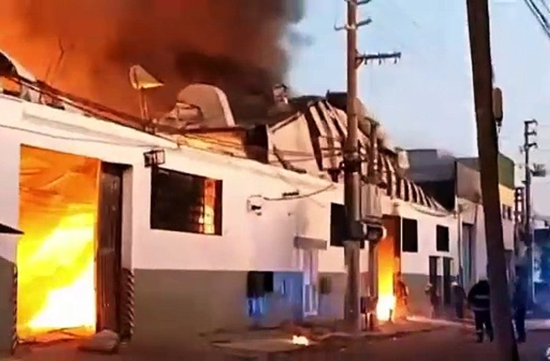 Incendio en una pañalera de Lomas Del Mirador