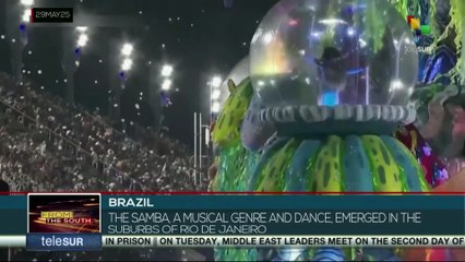 Brazil, the Samba, a musical genre and dance, emerged in the suburbs of Rio de Janeiro