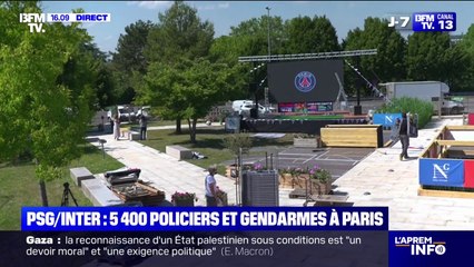 "On a fait le choix de limiter volontairement": à Noisy-le-Grand, la fan zone qui accueillera 5.000 personnes pour le match PSG/Inter se prépare