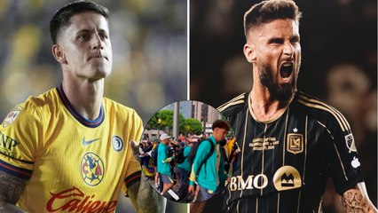 América es recibido por su afición en Los Ángeles antes del duelo ante LAFC por el pase al Mundial de Clubes