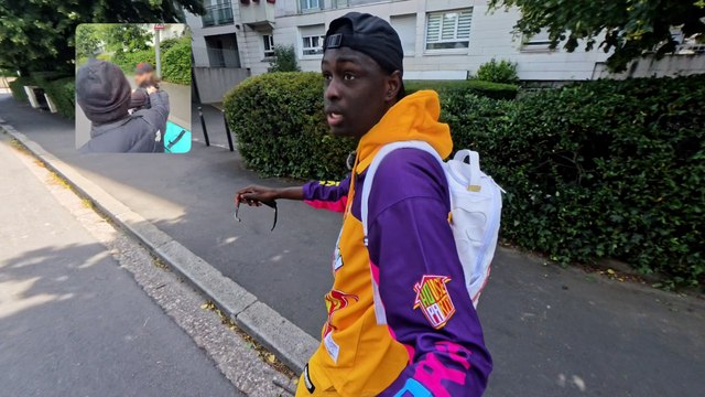 L 'humoriste Youssoupha Diaby aide un livreur à rattraper le voleur de son vélo