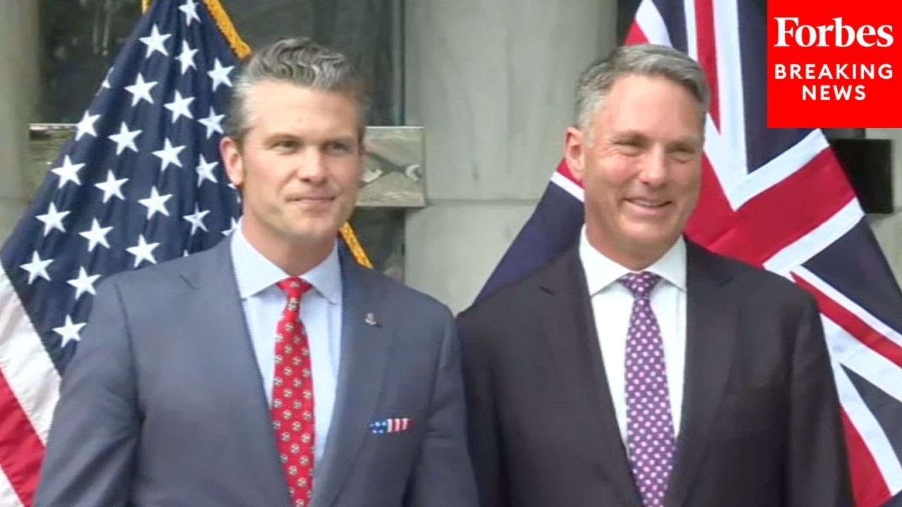 Secretary Pete Hegseth Meets With Australian Defense Minister Richard Marles In Singapore