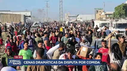 Gaza tem cenas dramáticas da disputa por comida