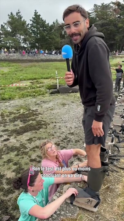 Le championnat du monde de sabots de planche sur vase