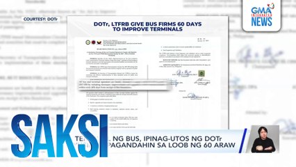 Mga terminal ng bus, ipinag-utos ng DOTr na ayusin at pagandahin sa loob ng 60 araw | Saksi