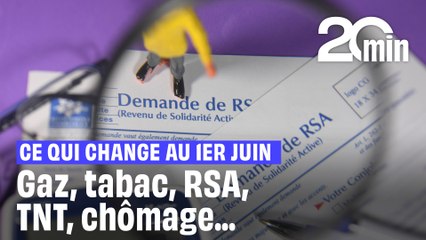 Gaz, tabac, chômage, RSA, TNT… Tout ce qui change au 1er juin 2025