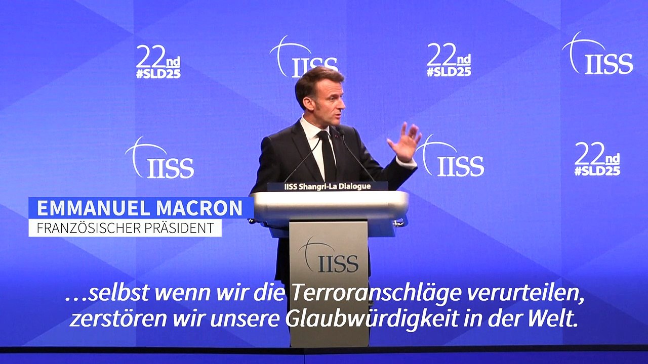 Macron: 'Wenn wir Gaza aufgeben, zerstört das unsere Glaubwürdigkeit'