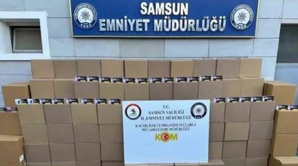 Samsun’da kaçak makaron operasyonu