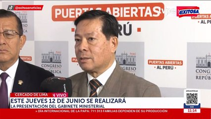 Gabinete de Arana buscará voto de confianza el 12 de junio: Premier anuncia fecha de presentación ante el Congreso