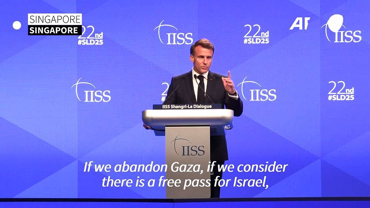 Abandoning Gaza 'will kill our own credibility', says Macron