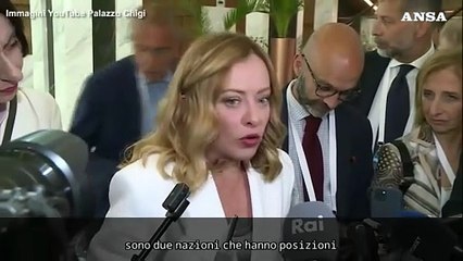 Italia-Francia, Meloni: "Nulla da ricomporre, si e' solo montata panna"