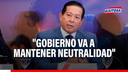 Premier Arana sobre elecciones 2026: "El Gobierno va a mantener una neutralidad política"