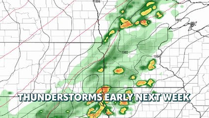 Air quality alerts and warming temps into the weekend, tracking thunderstorms early next week