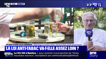 Interdiction de la cigarette: "Je suis déçu que les terrasses ne soient pas incluses, c'est uniquement un effet des lobbies", explique ce tabacologue