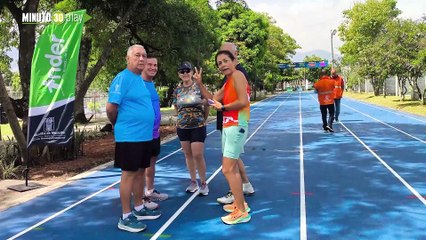 ¡Quedó mela! Alcalde Federico Gutiérrez entregó la renovada pista de trote de Belén