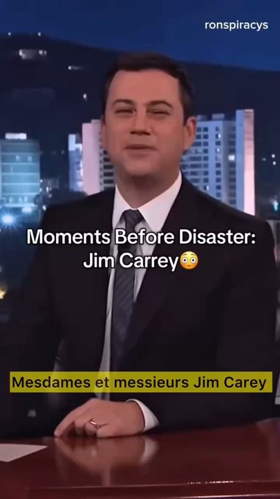 🇫🇷Quand Jim Carey essayait de réveiller la population.Note : C’est moi ou bien les rires ont l’air d’avoir été rajoutés ?