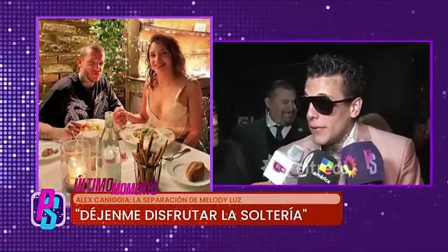 Alex Caniggia dejó un sorpresivo mensaje para el nuevo novio de Melody Luz