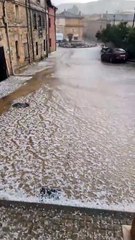 Intensa granizada en Terradillos de Esgueva