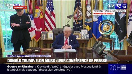 Départ d'Elon Musk: "Nous exprimons notre gratitude, il a pris les rênes des plus grandes réformes de notre pays", déclare Donald Trump