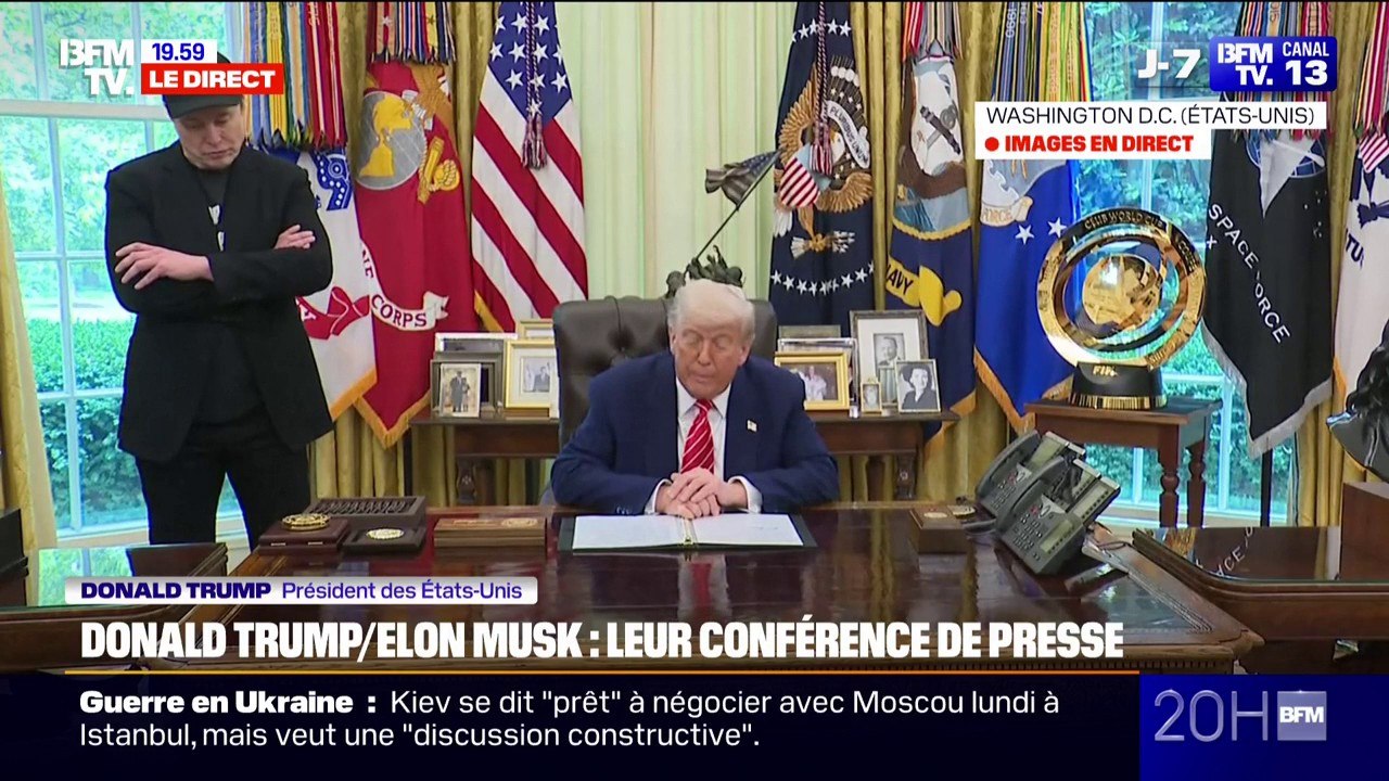 Départ d'Elon Musk: "Nous exprimons notre gratitude, il a pris les rênes des plus grandes réformes de notre pays", déclare Donald Trump
