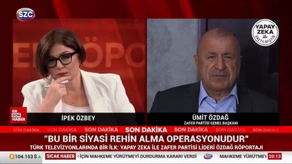 Sözcü TV, yapay zeka ürünü Ümit Özdağ'ı konuşturdu