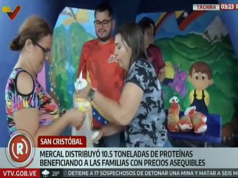 Táchira | Mercal favoreció con 10.5 toneladas de proteínas a los habitantes de San Cristóbal