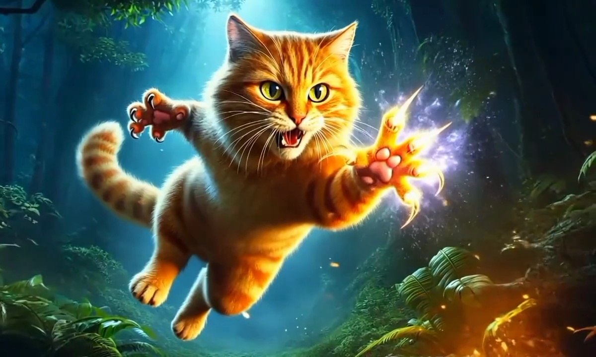 Terror Cat Mom Fights Ghost to Save Her Kitten — Epic Jungle Battle! #shortvideo #funny #cute #cat