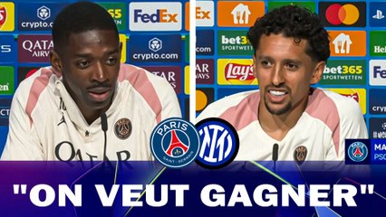 La conférence (Dembélé & Marquinhos) et le dernier entraînement du PSG avant la finale !