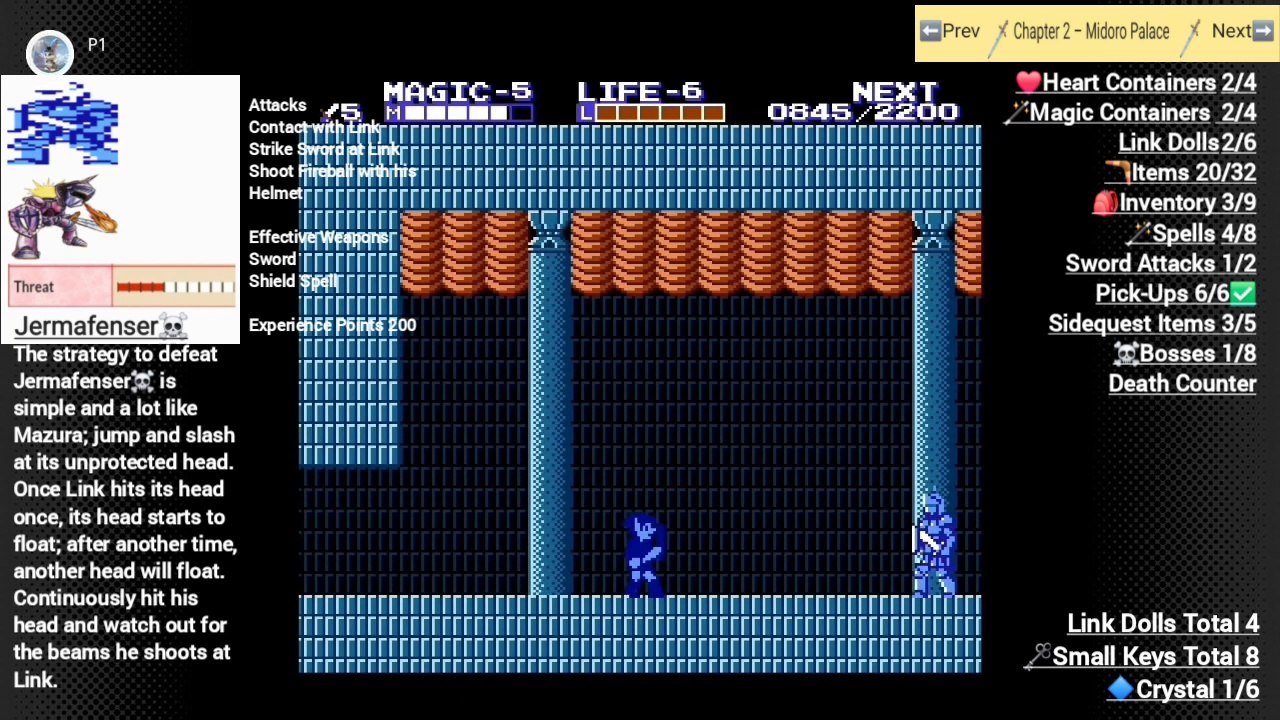 Zelda ll The Adventure of Link Walkthrough Part 4 100%