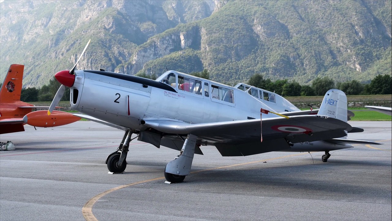 Aeronautica militare Fiat G 46 trio + T 6 Texan Festivolare Air Show